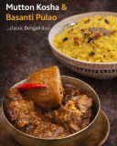 মাটন (Mutton) & বাসন্তী পোলাও (Basanti Polao)